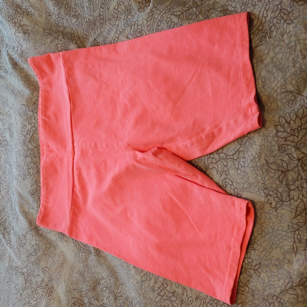Hot pink biker shorts